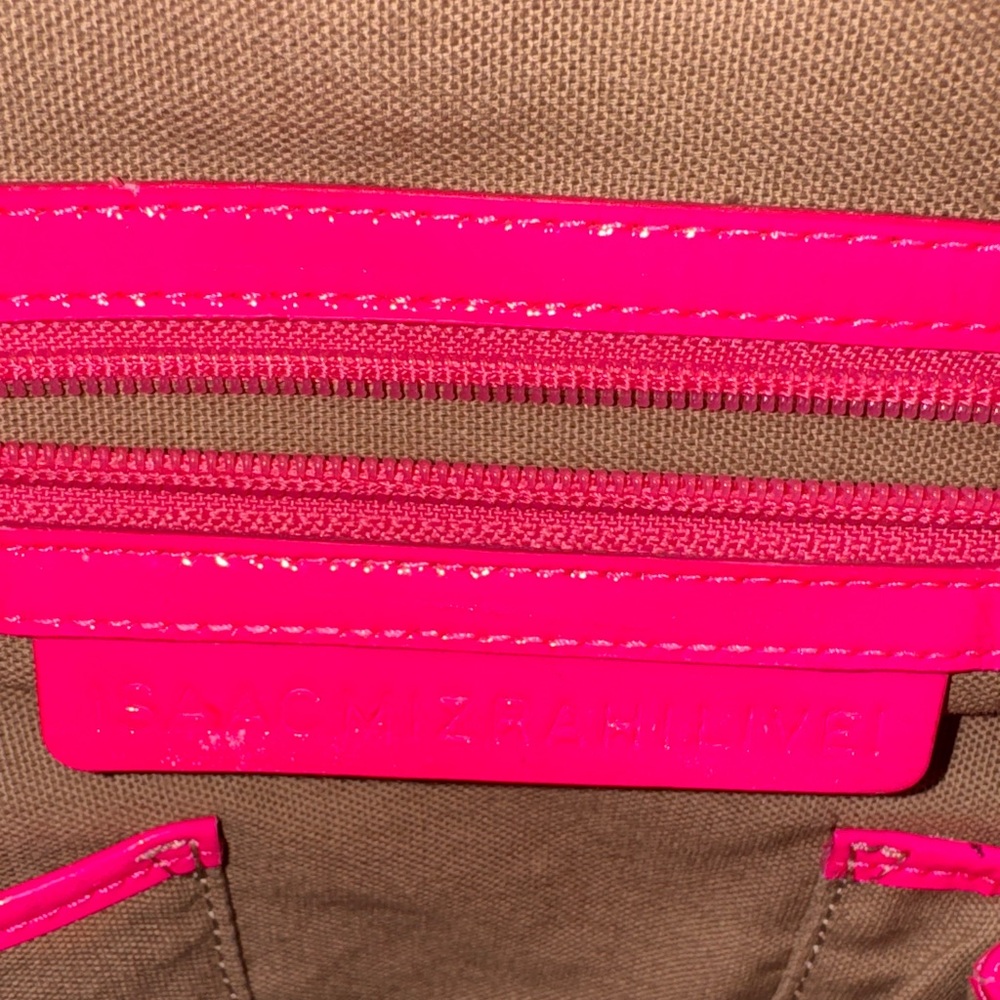 Isaac Mizrahi Neon Pink Tote Bag - Picture 9 of 16